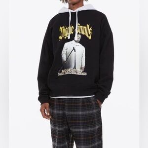 H&M X Biggie Smalls Sweatshirt Mens Size XL Black Oversized Fit Notorious BIG